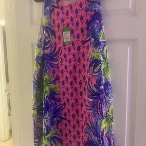 Lilly Pulitzer Pink and Purple Parrot Dress